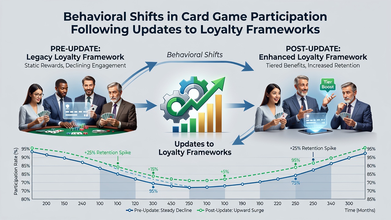 Grafik zu Veränderungen in Kartenspielaktivitäten durch neue Loyalitätsmodelle