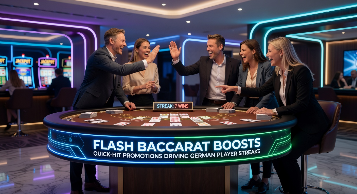 Grafik mit Streak-Charts und Flash-Boost-Icons auf einem deutschen Casino-Screenshot aus Mai 2026
