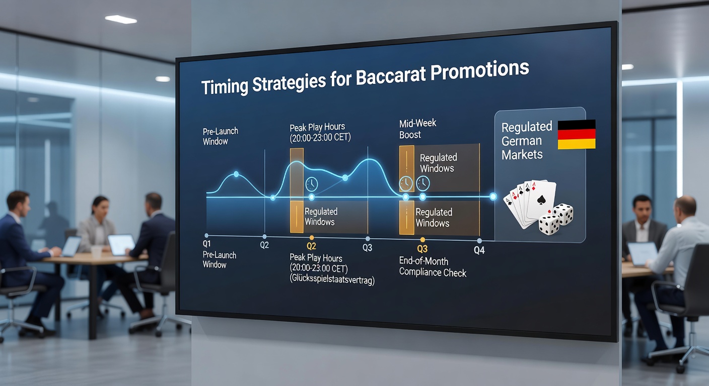 Baccarat-Tische in einem regulierten deutschen Casino mit Fokus auf Timing-Strategien